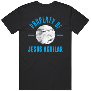 Jesus Aguilar Property Of Miami Baseball Fan T Shirt