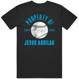 Jesus Aguilar Property Of Miami Baseball Fan T Shirt