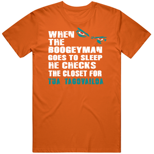 Tua Tagovailoa Boogeyman Miami Football Fan T Shirt