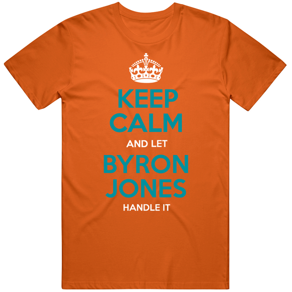 Byron Jones Keep Calm Miami Football Fan T Shirt