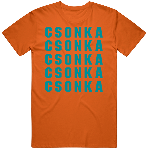 Larry Csonka X5 Miami Football Fan T Shirt