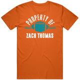 Zach Thomas Property Of Miami Football Fan T Shirt