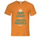 Jaylen Waddle Keep Calm Miami Football Fan T Shirt